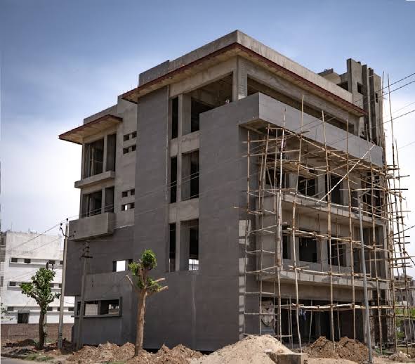 Completed building elevation